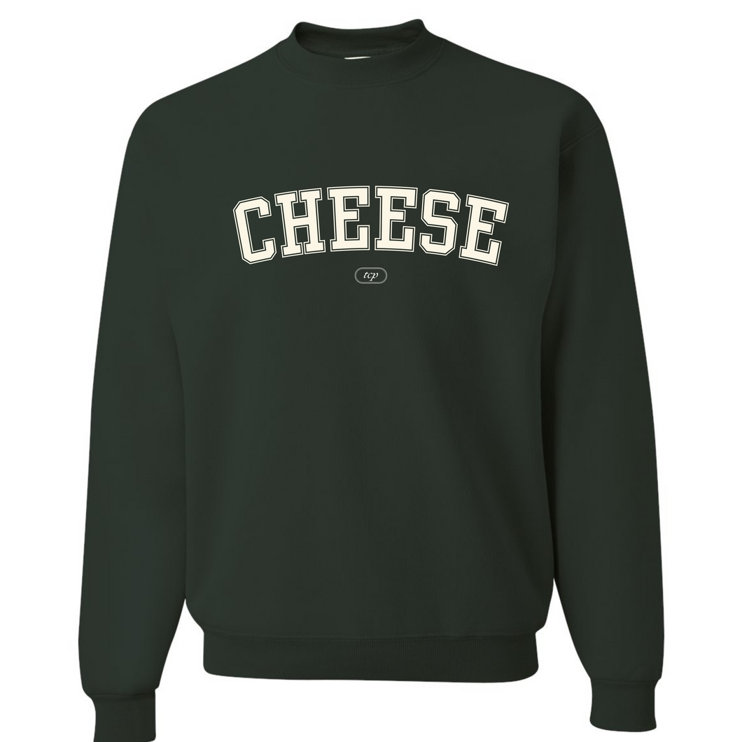 Cheese Varsity Crewneck (Green)