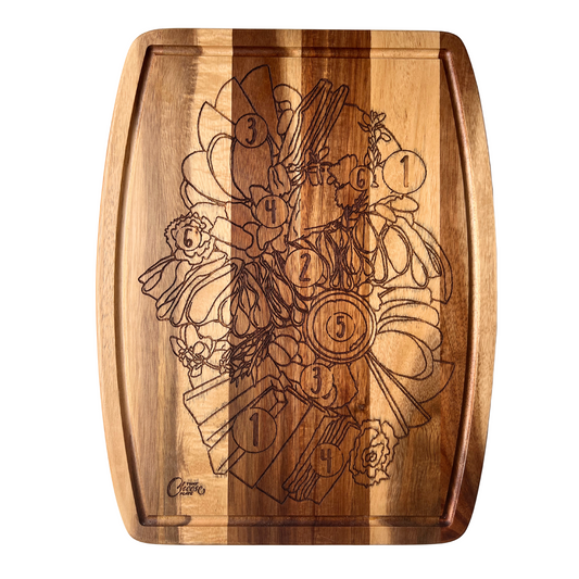 Cheese Board By Numbers 